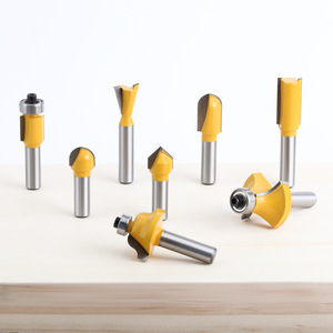 Carbide Tipped Router Bits 24 Piece Set Straight Shank Woodworking Milling <b>Cutter</b> For Wood <b>Edge</b> Trimming - Product Image 3