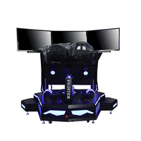 Configuration de course personnalisée en aluminium pour simulateur de course, compatible triple écran, machine de jeu d'arcade VR, simulateur de conduite complet