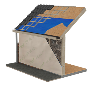 Membrane murale imperméable et respirante ARK 050 FR ignifuge Taille d'enveloppe de <span class=keywords><strong>maison</strong></span> personnalisée 48 "250 'ou logo client disponible - Product Image 4