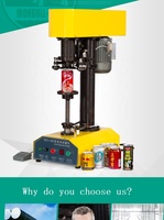 Scelleuses de boîtes de conserve jaunes en plastique de qualité alimentaire à grande vitesse-machine de scellage d'emballage de boîtes de conserve en stock prête à être expédiée