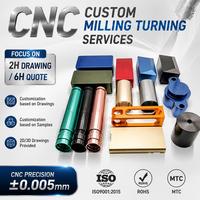 Service d'usinage de précision CNC, pièces usinées et tournées sur mesure, tolérance +/-0,005 mm, aluminium, acier, usine OEM