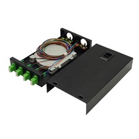 Boîtier de terminaison de fibre optique monomode duplex LC APC à 8 cœurs, avec revêtement électrostatique, pour projets de câblage optique intérieur