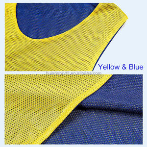 Schnellt rocknende Polyester-Netz westen Benutzer definiertes Logo Reversible Sport trainings westen OEM Soccer Pinnie Football Jersey Neues Design - Product Image 4