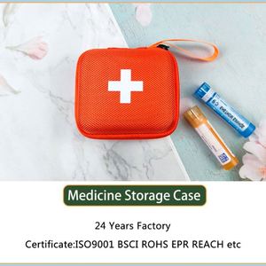 Trousse de premiers secours portable ODM à coque rigide, élégante, orange, en Oxford et EVA, résistante à l'eau et aux chocs - Product Image 6