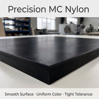 Plaque en nylon noir résistant à l'usure, autolubrifiant, pour garniture de joint, rail de guidage, coussinet de roulement, pièces industrielles, taille personnalisée