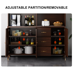 Étagères de cuisine et de salon, meuble de rangement multifonctionnel à plusieurs niveaux pour <span class=keywords><strong>four</strong></span>, <span class=keywords><strong>micro</strong></span>-ondes, casseroles et poêles, pour salle à manger - Product Image 6