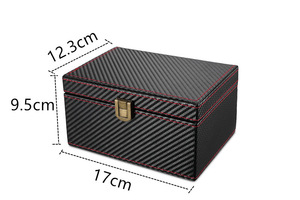 Grossiste nouveaux produits en cuir noir RFID <span class=keywords><strong>clé</strong></span> de <span class=keywords><strong>voiture</strong></span> <span class=keywords><strong>Faraday</strong></span> boîte de sécurité Anti-vol grande boîte de rangement avec blocage du Signal RFID - Product Image 5