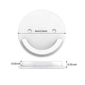 2 supports universels pour <span class=keywords><strong>tringle</strong></span> <span class=keywords><strong>à</strong></span> <span class=keywords><strong>rideau</strong></span>, adhésifs, <span class=keywords><strong>à</strong></span> fixation murale, en ABS, ronds, fixes, pour la maison, la salle de bain, sans perçage, <span class=keywords><strong>à</strong></span> <span class=keywords><strong>coller</strong></span> - Product Image 4