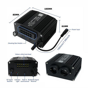 طقم إضاءة ألياف بصرية 2 في 1 بقوة 18 واط مع ثقبين مزدوجين لإضاءة السقف النجمية، 1000 قطعة*0.75 مم*3 متر + 240 قطعة*0.75 مم*3 متر - Product Image 3