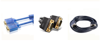 Enchufe azul Cable Vga Cable de computadora Vga (3 + 2) Monitor Cable de video Admite Pantalla de 24 pulgadas Conexión de computadora Vga 1,5 m