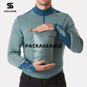 <span class=keywords><strong>Doudoune</strong></span> légère et chaude pour homme avec logo personnalisé, pliable, coupe-vent, grande taille, couleur unie - Product Image 4