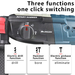 مطرقة كهربائية هيشي الأكثر مبيعًا مقاس 28 مم، أداة حفر وتكسير كهربائية، آلة حفر مع لقمة دوارة - Product Image 5