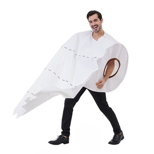 Eraspooky Toilet Paper <b>Costume</b> Adult Unisex Halloween Party Cosplay <b>Costume</b> - Product Image 2