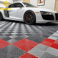 Dalles de terrasse flottantes Gmart de haute qualité, noires, 12 mm, imperméables, à emboîtement, 1 m², dalles de gym, revêtement de sol pour garage, résistant aux UV