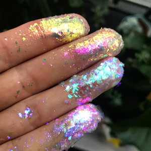 Polvere olografica del pigmento del camaleonte del fiocco di scintillio acrilico <span class=keywords><strong>rosa</strong></span> della copertura cosmetica di nuovo arrivo per le unghie - Product Image 2