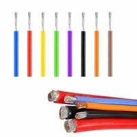 Fil isolé en caoutchouc silicone Union Yang AWM3135, 200 degrés, 600V, souple, multibrins, cuivre étamé, 8, 10, 12 AWG pour éclairage LED