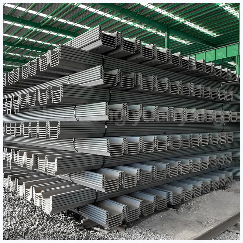 Zhongyu Competitive Price Corrugated 12m cofferdam Used z-shaped steel sheet pile