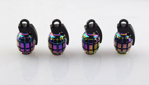 De aleación de aluminio de la válvula del neumático de la rueda del coche tapas polvo cubre con <span class=keywords><strong>Granada</strong></span> tipo - Product Image 6