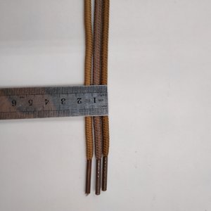 Black <strong>Brown</strong> Round Rope Polyester <strong>Shoelaces</strong> for Boots-5mm Customizable Tips Outdoor &amp; Walking Use - Product Image 4