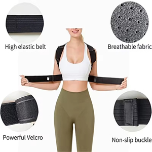 FSPG Cinturón de Soporte <span class=keywords><strong>Lumbar</strong></span> Ortopédico Ajustable y Transpirable para Adultos, Corrector de Postura para Hombres y Mujeres, Alivio del Dolor de Espalda - Product Image 5