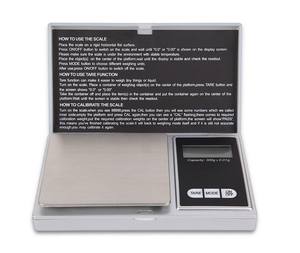 Fornitura di fabbrica Gram Mini digitale bilancia elettronica da tasca gioielli con diamanti del peso di 500g Display digitale alimentato a batteria massimo - Product Image 1