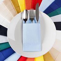 Serviettes de table jetables en papier, imprimées sur mesure, couleur lin, rouge, absorbantes, pour mariages et fêtes