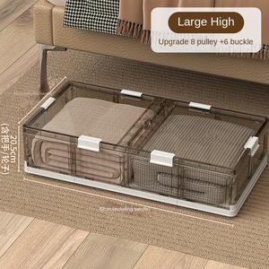 صندوق حقن بلاستيكي قابل للطي تحت السرير منظم مستطيلي PP منتج جديد للملابس - Product Image 4