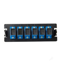 Modular 6-Port SC Fiber Adapter Faceplate with FTTH Use Pull-Out Tray Design for ODF Patch Panel Systems