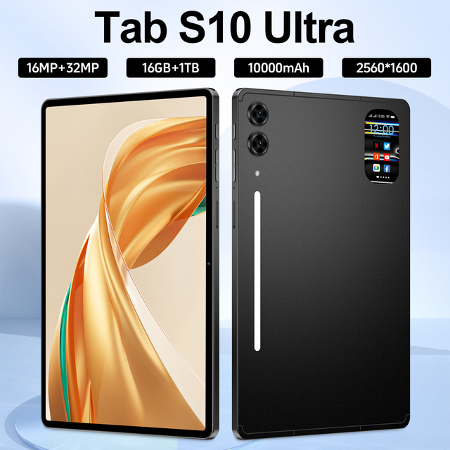 Tab S10 Ultra Gaming Smart Tablet 5G 16GB 1TB 10.1 Inch 32MP HD Cam 10 Core Android 15