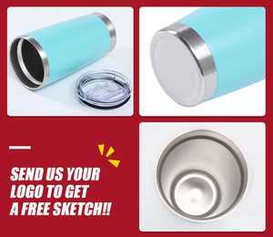 Custom Logo 20oz Double Wall Insulated Stainless Steel Tumbler with Handle and Lid Travel Cup with Spoon - Product Image 6
