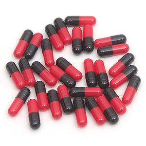 Maat 00 Lege Halal Rundergelatine Rode Zwarte Capsules - Product Image 1