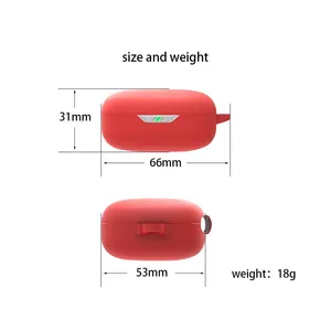 Étui pour écouteurs Dsty WAVE <span class=keywords><strong>FLEX</strong></span>/<span class=keywords><strong>FLEX</strong></span> 2, couleur unie, en silicone souple antichoc, moule privé, accessoires - Product Image 6