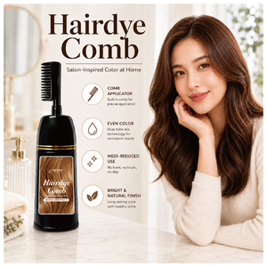 แชมพูย้อมผมสีน้ำตาลประกายทองมะกอก เจดเบอร์กันดี <span class=keywords><strong>แบบ</strong></span>ถาวร พร้อมหวีสำหรับทา 3 in 1 ปิดผมขาว ขายส่ง รับผลิตตามสั่ง - Product Image 2