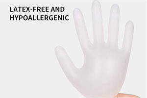 قفازات عمل للاستعمال مرة واحدة من اللاتكس الوردي البرتقالي النتريل مقاومة للماء للأمان ، أذرع واقية ، قفازات عمل مضادة للكيماويات - Product Image 4