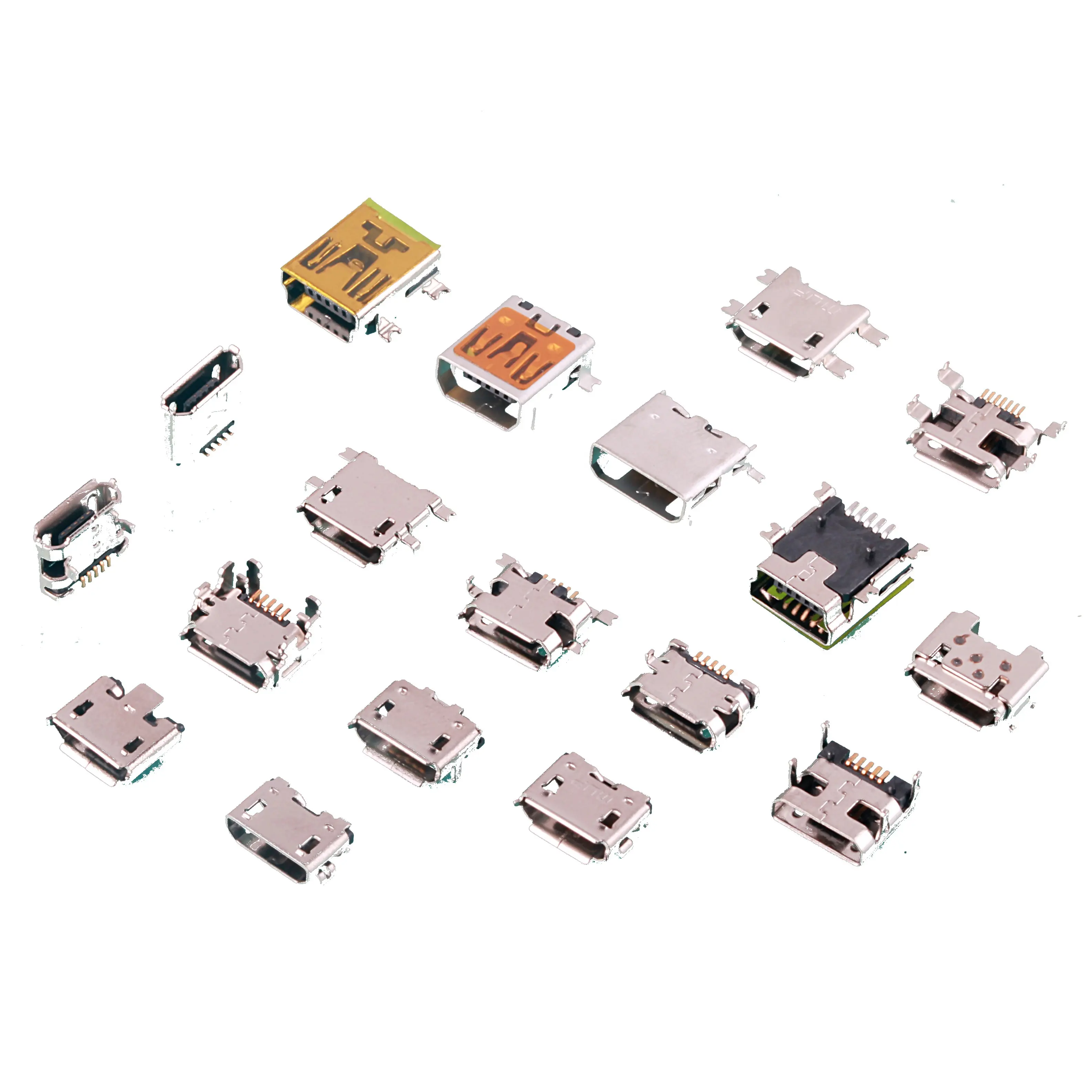 Mini USB female a b c type connector for mobile charging Micro sd USB socket connector adapter Waterproof connector ip67