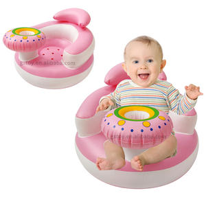 3-36 Months Baby <strong>Sit</strong> <strong>Me</strong> <strong>up</strong> Chair Waterproof Music Air Infants Feeding Seat Inflatable Kids Learning Sitting Sofa With Tray - Product Image 1