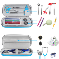 Accessoires pour médecins et infirmières, étui semi-rigide bleu pour stéthoscope, avec espace supplémentaire, pour stéthoscopes 3M Littmann Classic III