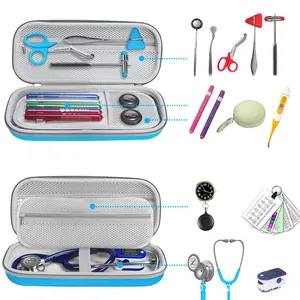 Nurse Cases Doctor And Nurse Accessories Blue Extra Room Semi Hard Stethoscope Case For 3M Littmann Classic III Stethoscopes