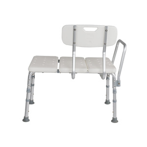 <b>Bathroom</b> <b>Stool</b> Wide Backrest Armrest Foldable Aluminum Alloy Chair <b>For</b> Elderly Toilet Use - Product Image 2