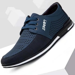 Zapatos de Hombre para Negocios y Ocio, Perforados, Cómodos, Transpirables, Antideslizantes, con Suela Suave, Zapatos Deportivos y de Ocio para Hombre - Product Image 4