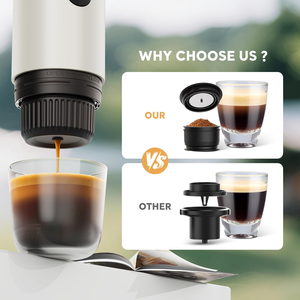Mini Smart Espresso <b>Coffee</b> Maker Portable Capsule <b>Machine</b> with Type-C Charging Automatic Plastic Device for Outdoor Use - Product Image 2