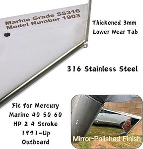 Vendita all'ingrosso di fabbrica SKEGGUARD: Ripara il motore rotto e previene danni al skeg, compatibile con Mercury MerCruiser Bravo 1 e <span class=keywords><strong>3</strong></span> (dal 1990 ad oggi) 1900 - Product Image 4