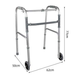 Déambulateur médical en aluminium Guoyao 50x62x77cm à quatre roues pour personnes âgées et patients hémiplégiques - Product Image 1