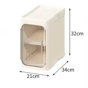 Hiện đại bán buôn nhiều lớp phòng tắm nhựa lưu trữ giá có thể gập lại vuông hẹp Tủ bánh xe phong cách cổ điển - Product Image 1