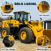 Gebrauchter SDLG LG936L Radlader 2023 3 Tonnen 92KW Yuchai-Motor 1,8m3 Schaufel Wenige Betriebsstunden Versandbereit