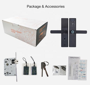 High Tech Smart <strong>Knob</strong> Push Pull <strong>Door</strong> Locks TTlock and Tuya Smart Card Fingerprint Advanced <strong>Digital</strong> Electronic Lock - Product Image 4