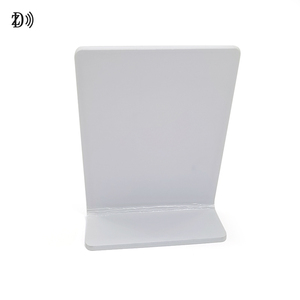 Impresión personalizada para <span class=keywords><strong>restaurante</strong></span>, mesa acrílica en forma de L, soporte de exhibición de código <span class=keywords><strong>QR</strong></span>, etiqueta de menú NFC para pedidos - Product Image 3