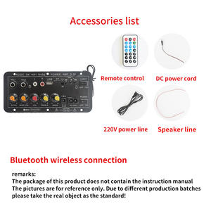 Amplifier Karaoke, Digital AC220V profesional Subwoofer Satu mikrofon dengan komunikasi USB untuk speaker 6-12 inci - Product Image 4