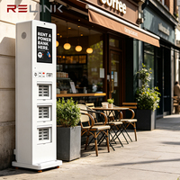 Station de location de batteries externes partagées à 24 emplacements avec conception étanche, sortie 500W, charge rapide et affichage LED pour usage public