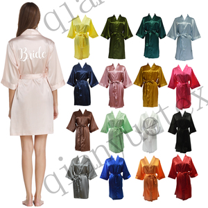 Robes de mariée de luxe en satin de soie vierge, 135 couleurs, pour mariée et demoiselles d'honneur - Product Image 1